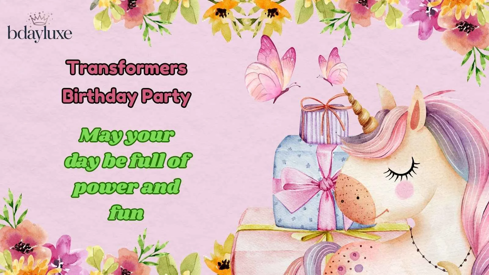 Transformers Birthday Party