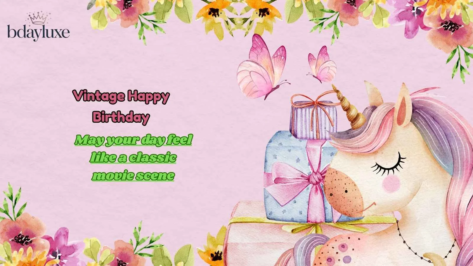 Vintage Happy Birthday