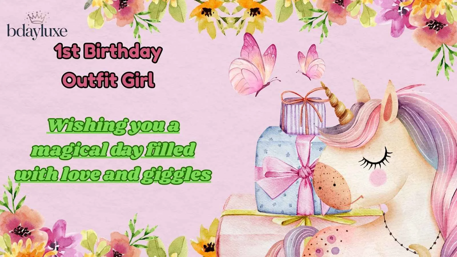 1st Birthday Outfit Girl