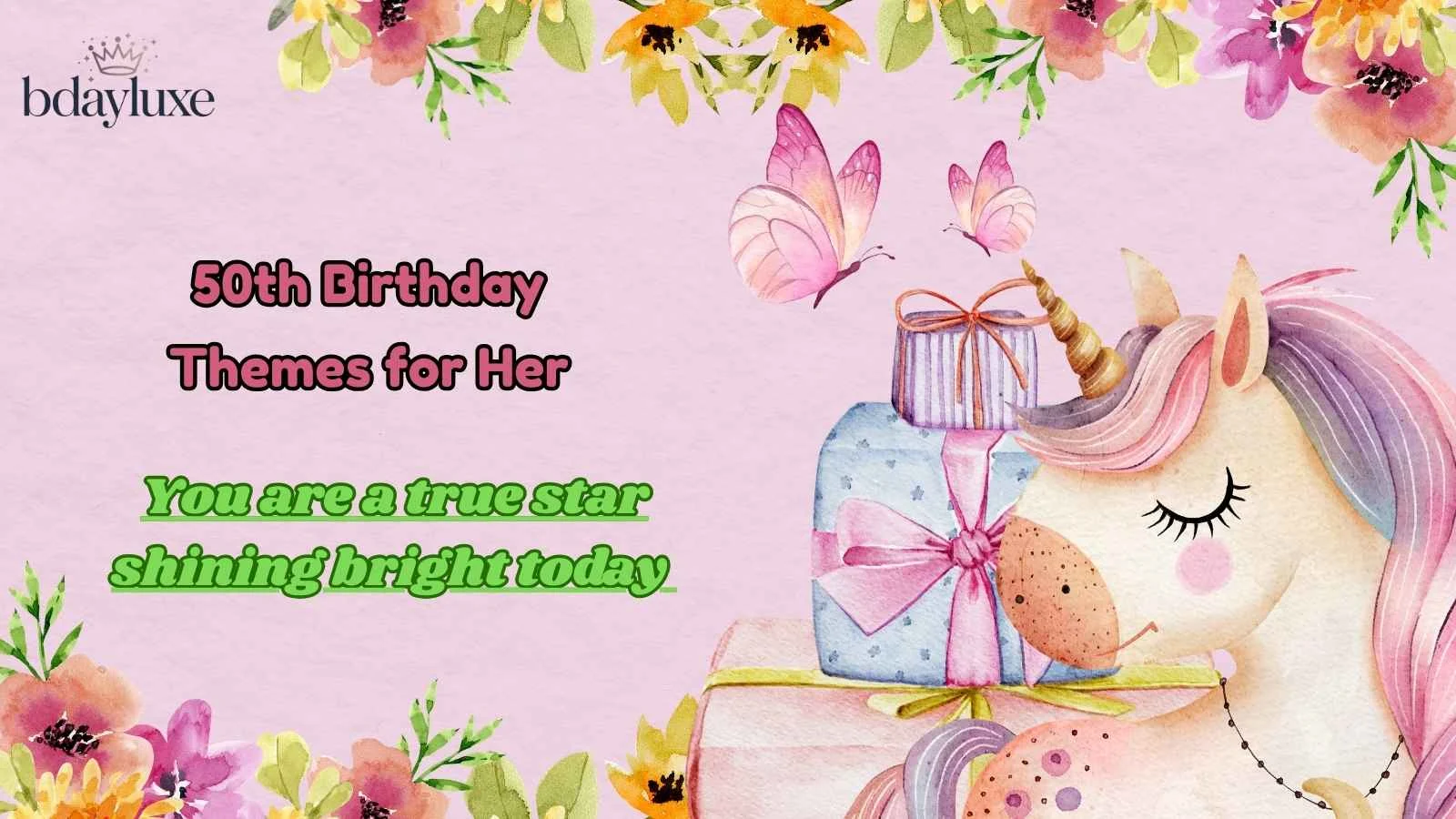 50th Birthday Themes for Her