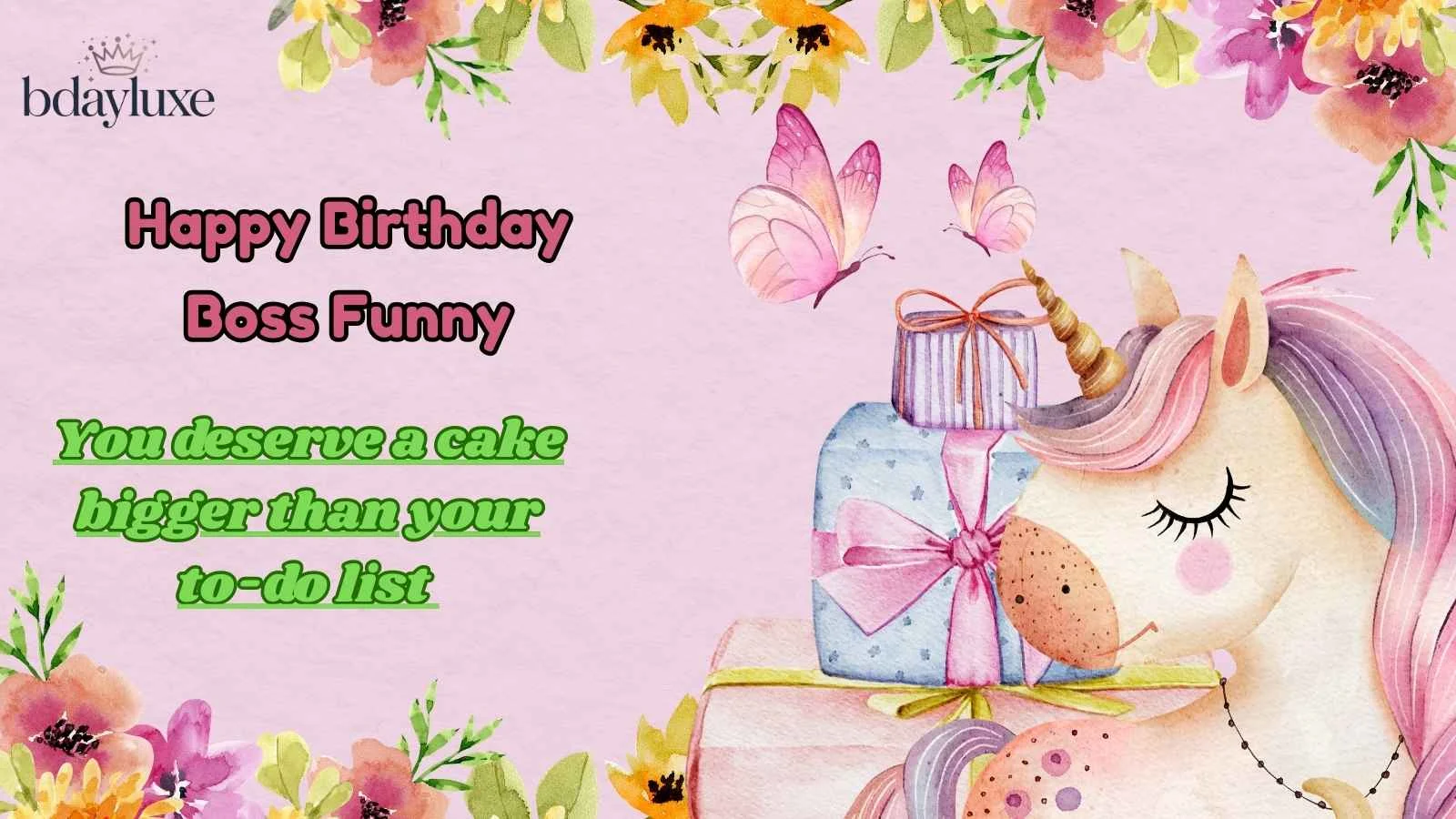 Happy Birthday Boss Funny