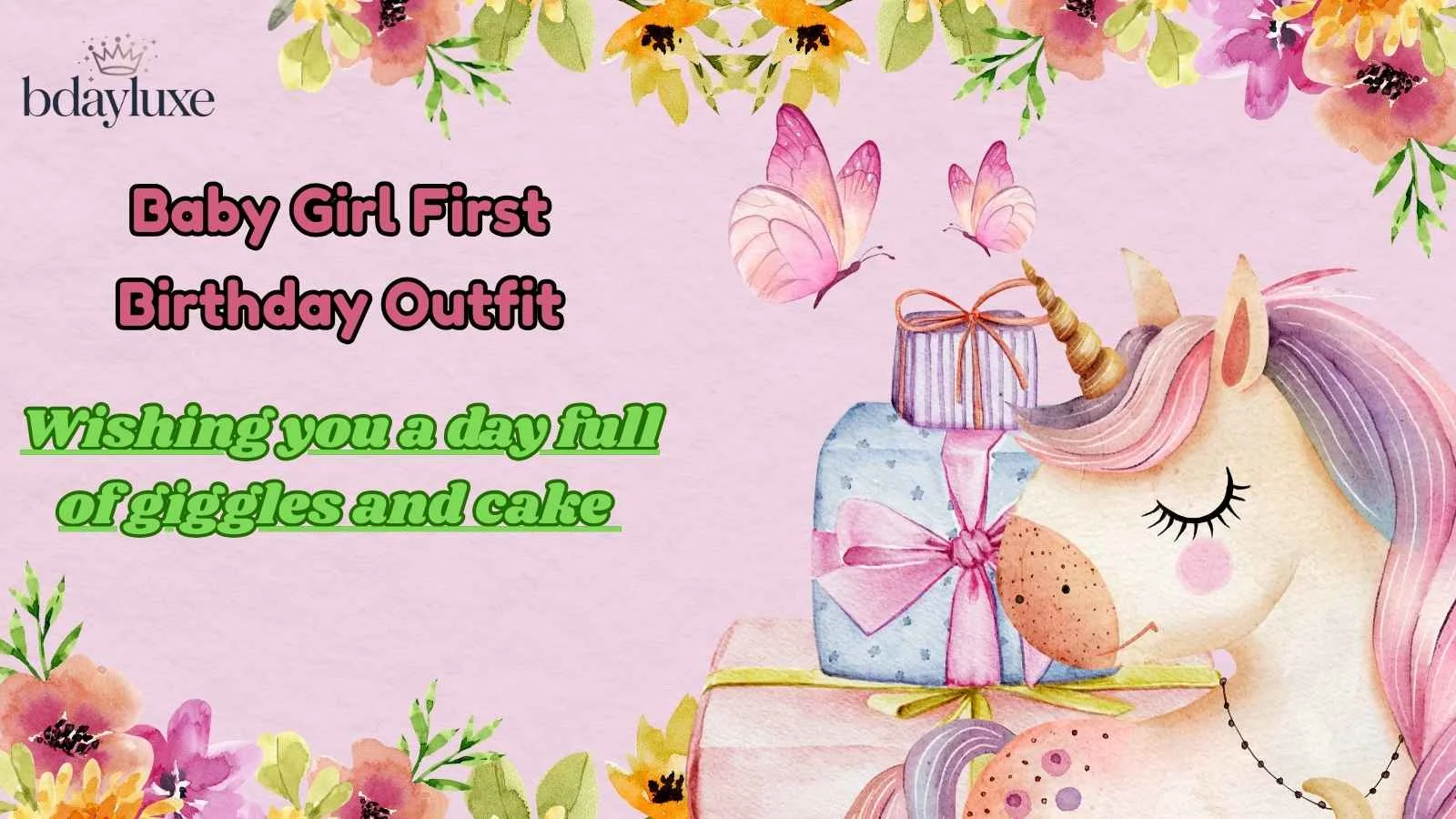 Baby Girl First Birthday Outfit