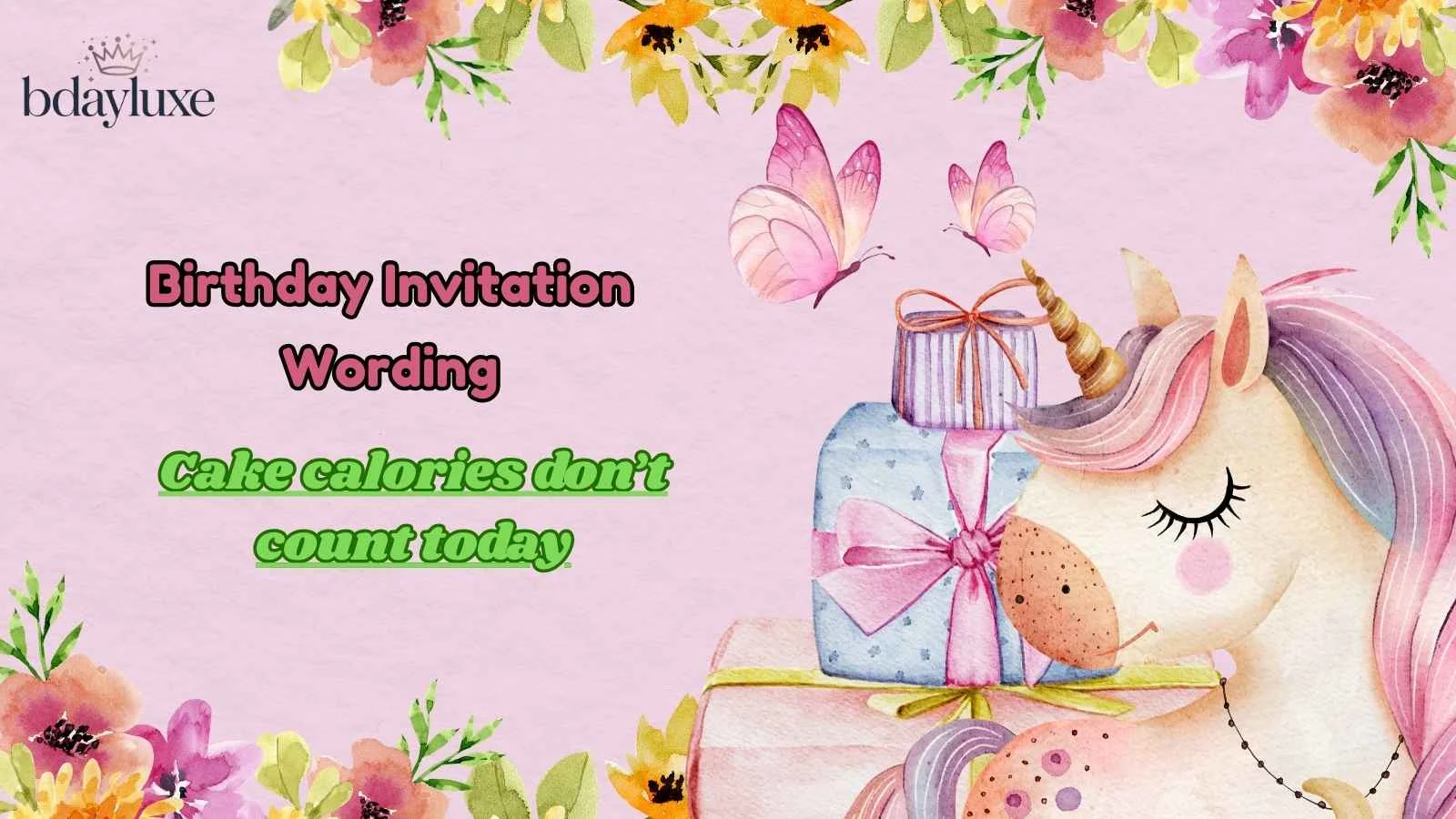 Birthday Invitation Wording