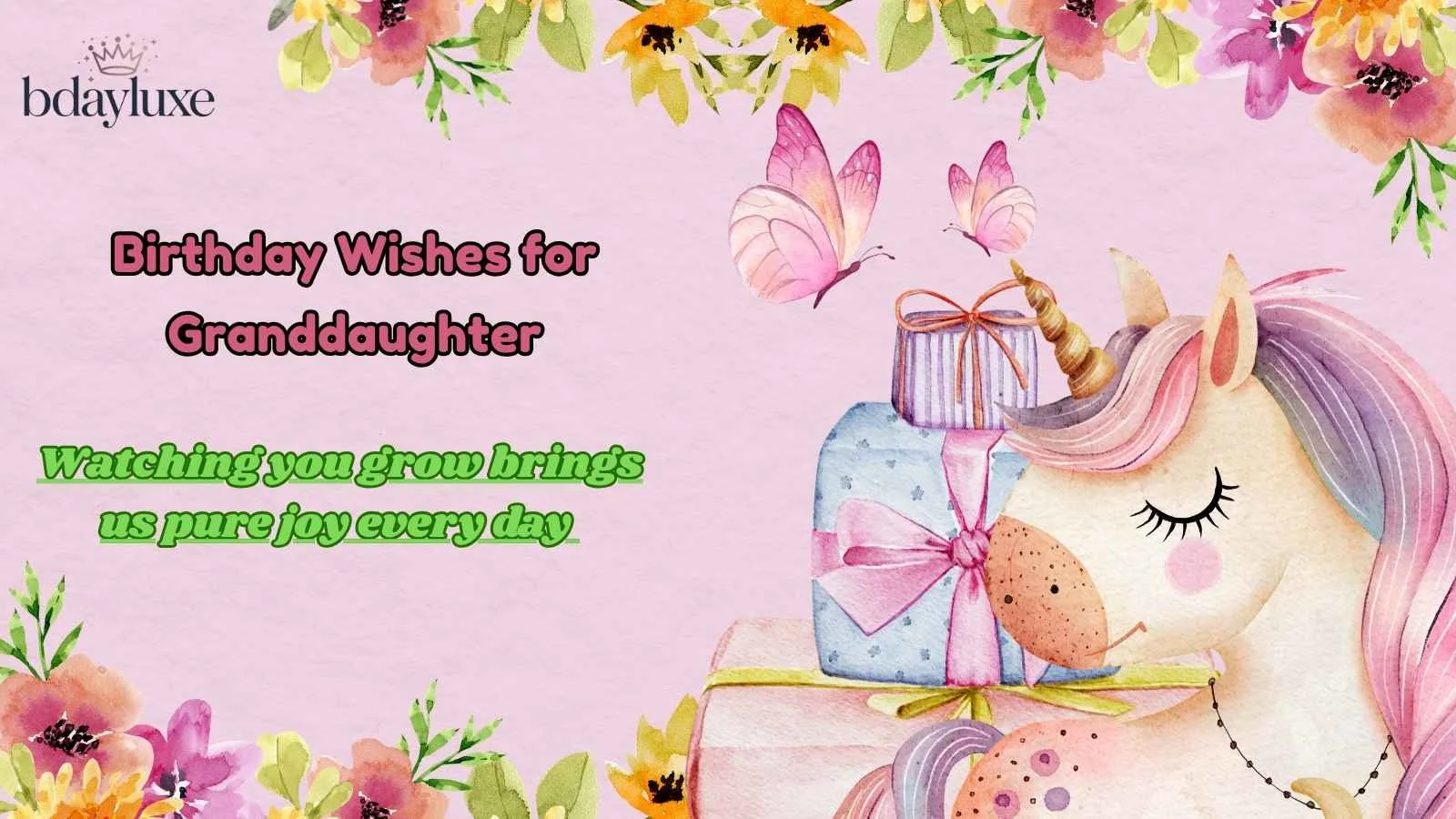 Birthday Wishes for Granddaughter