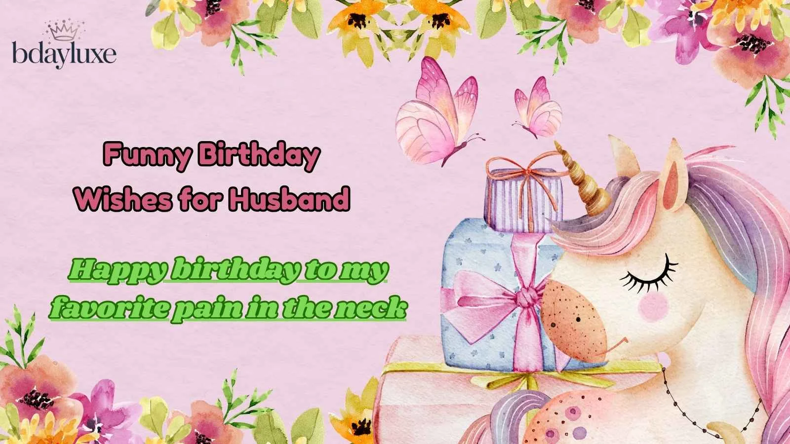 Funny Birthday Wishes for Husband