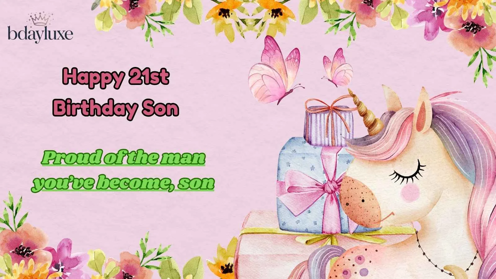 Happy 21st Birthday Son