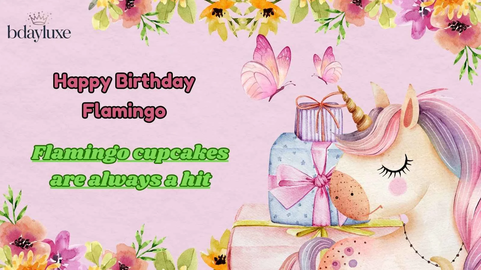 Happy Birthday Flamingo