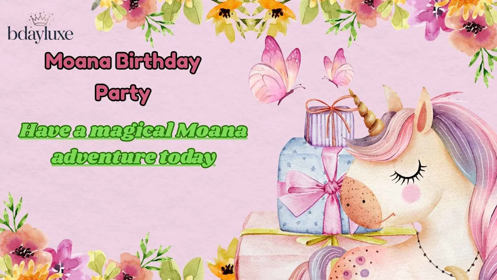 Moana Birthday Party