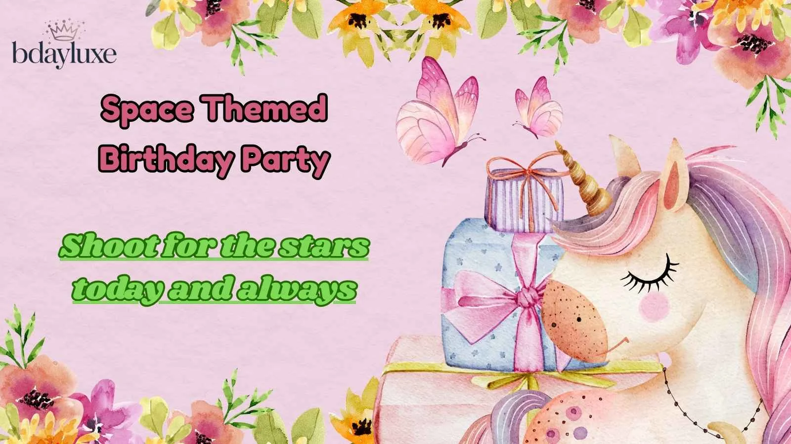 Space Themed Birthday Party