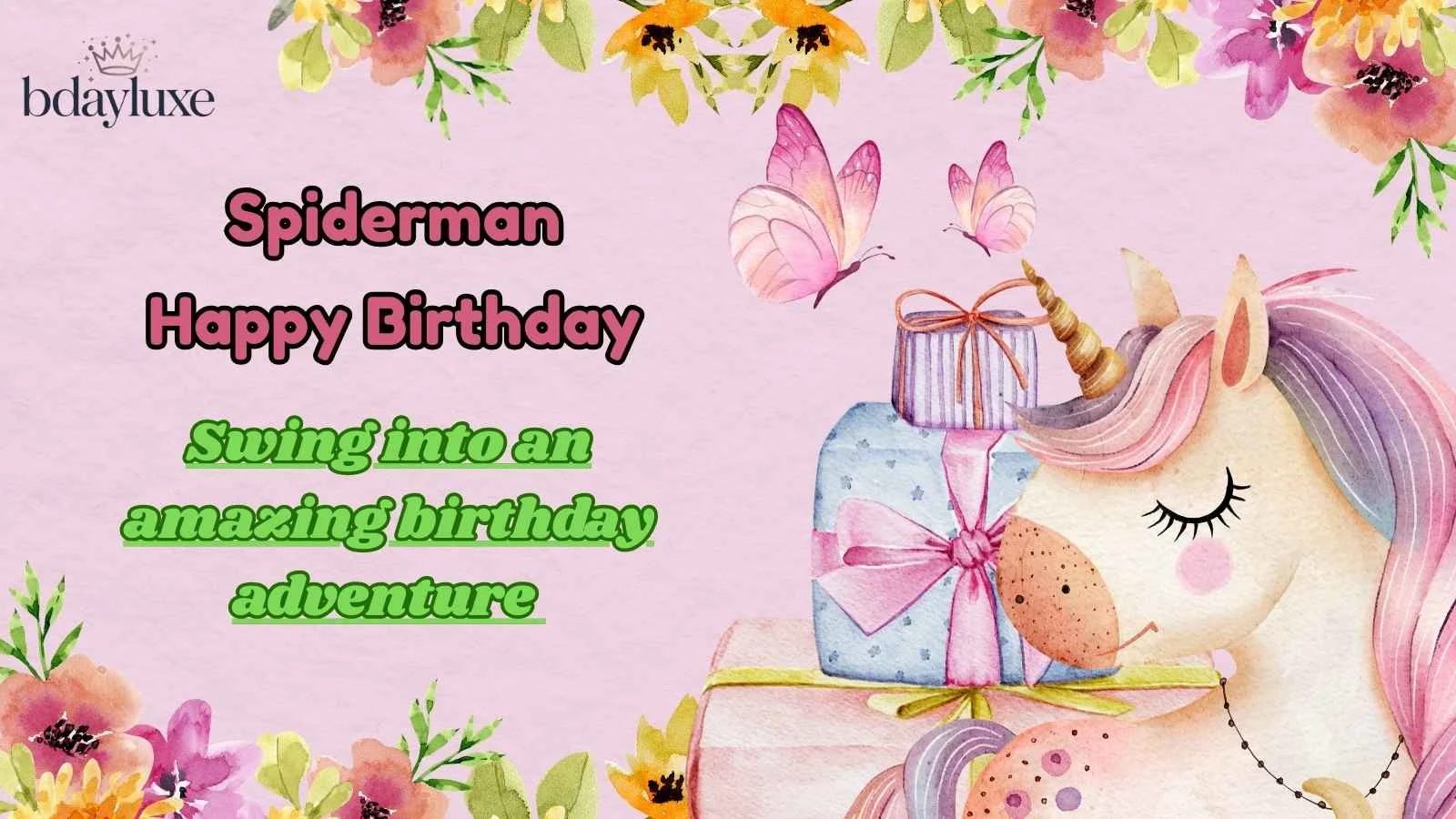 Spiderman Happy Birthday