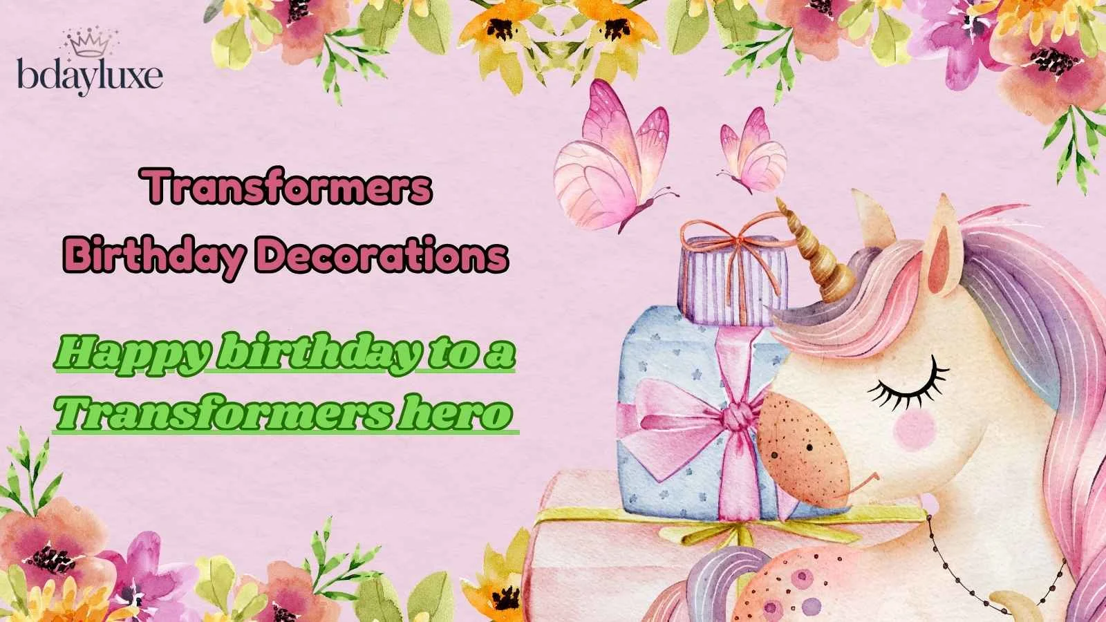 Transformers Birthday Decorations