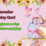 Watercolor Birthday Card