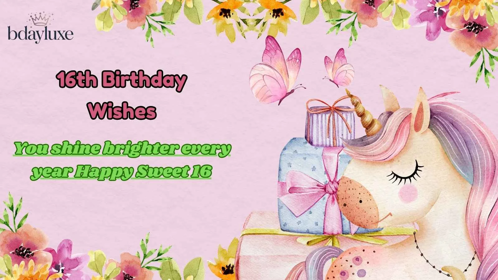 16th Birthday Wishes