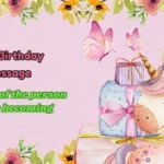 18th Birthday Message