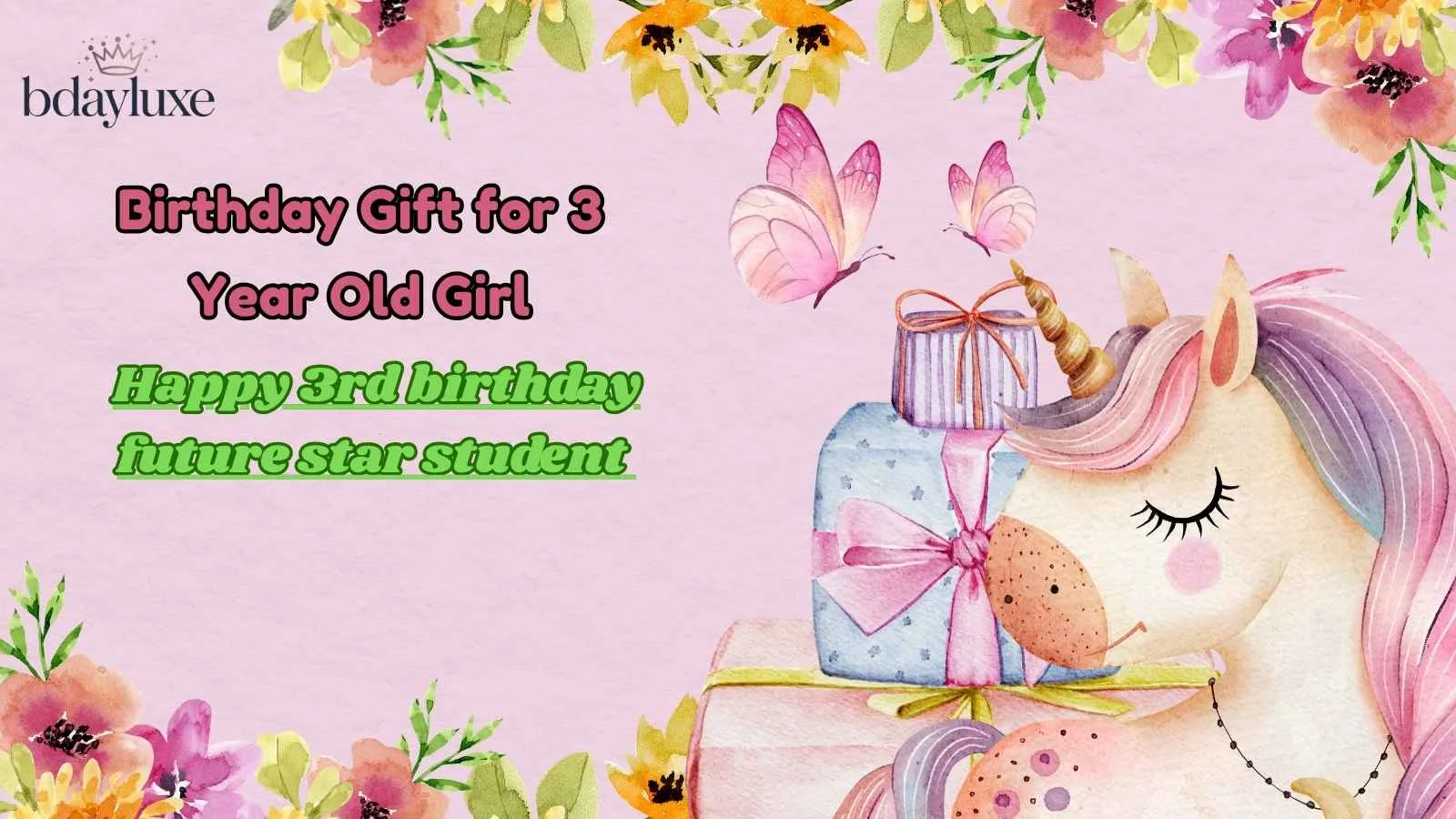 Birthday Gift for 3 Year Old Girl