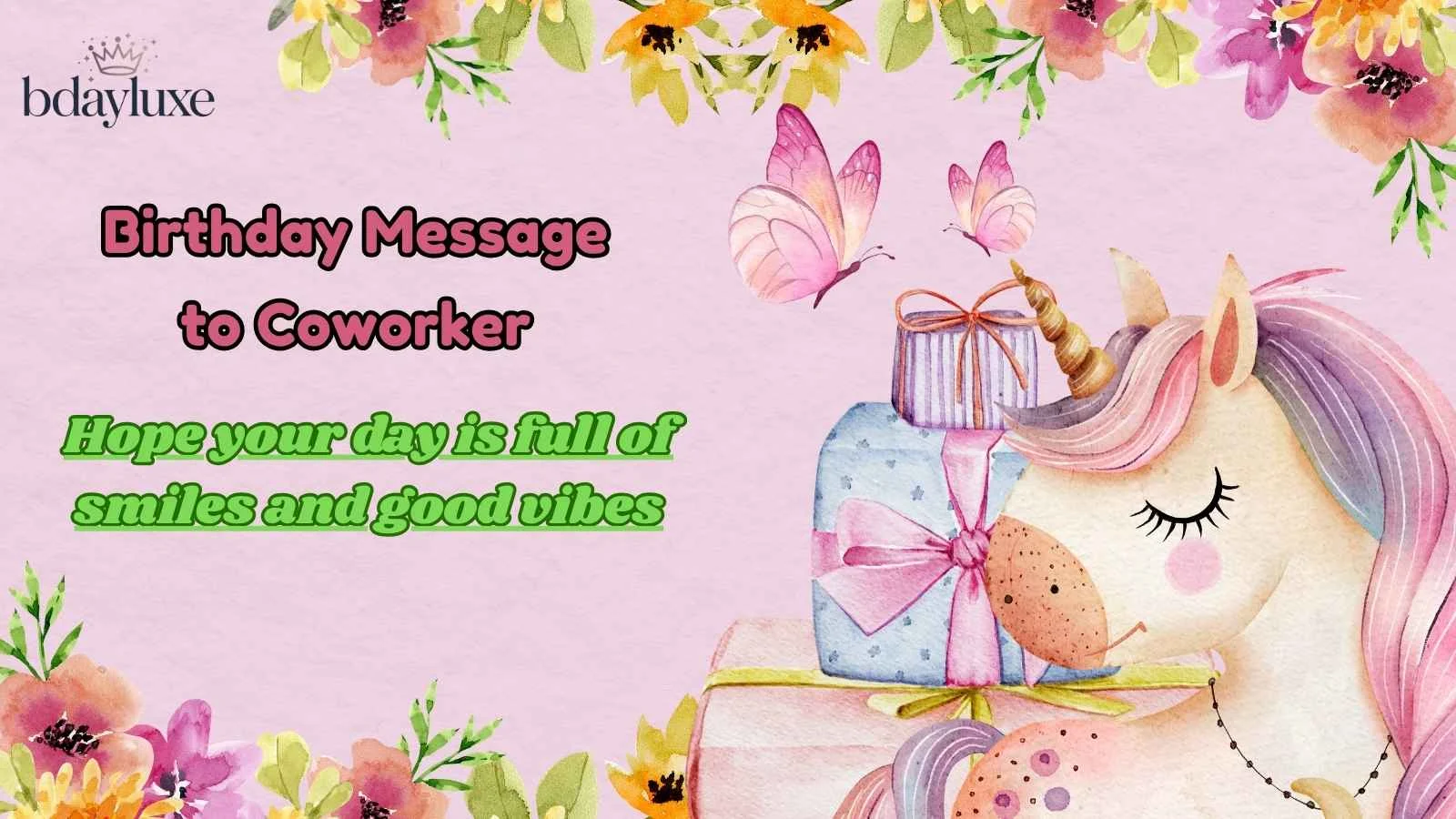 Birthday Message to Coworker