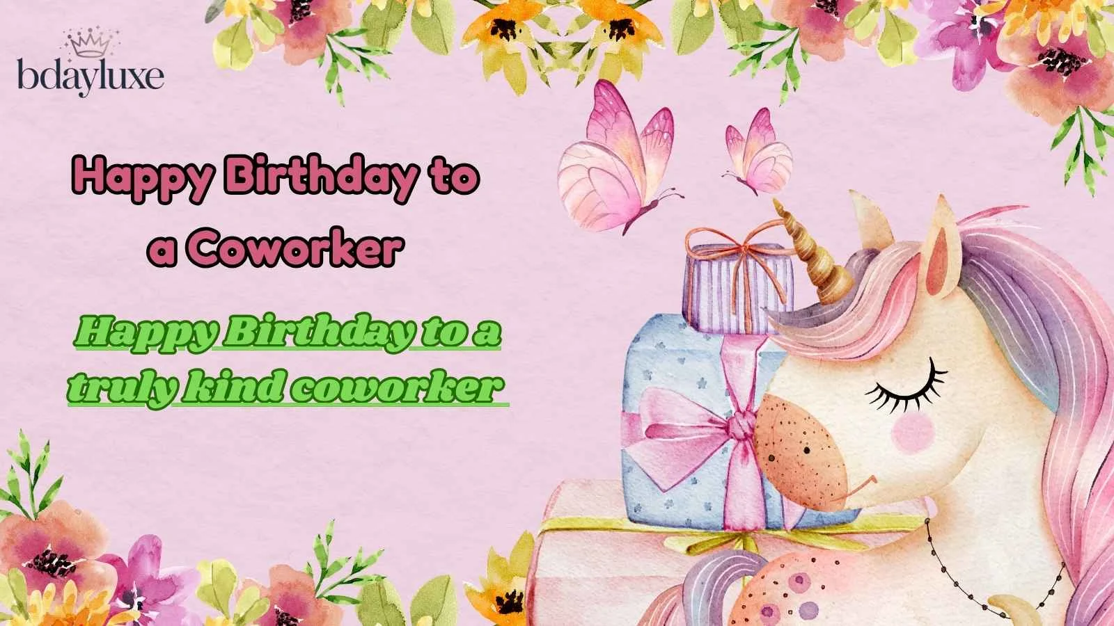 Happy Birthday to a Coworker