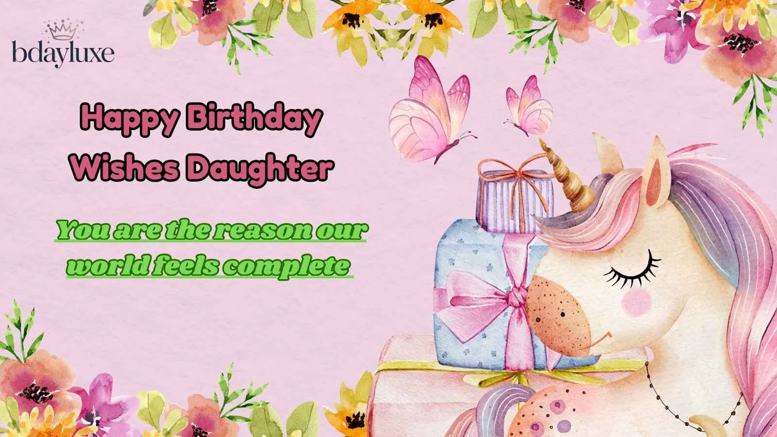 Happy Birthday Wishes Daughter