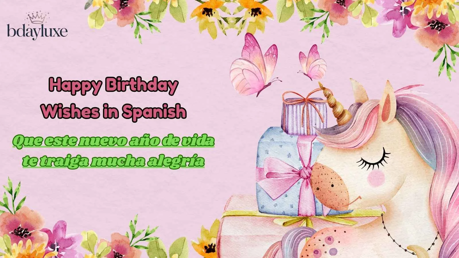 Happy Birthday Wishes in Spanish