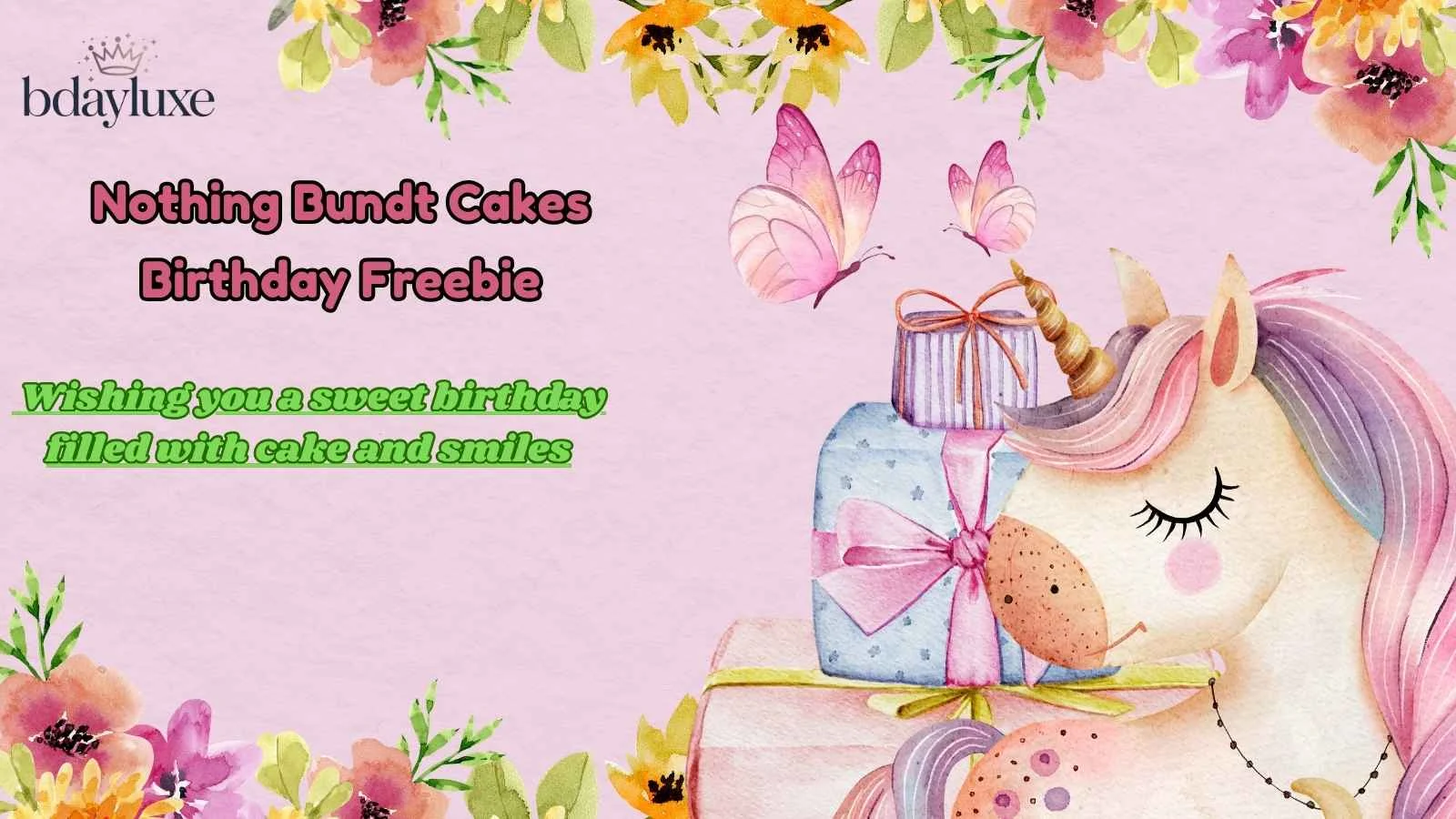Nothing Bundt Cakes Birthday Freebie