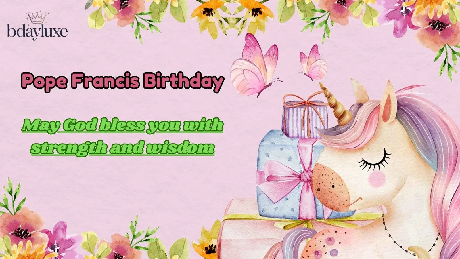 Pope Francis Birthday