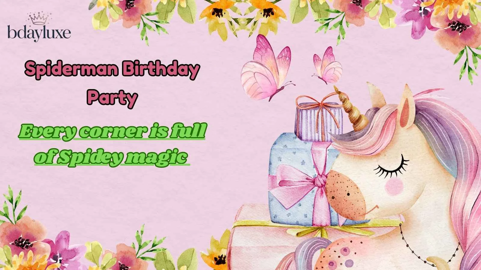 Spiderman Birthday Party