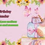 TY Birthday Calendar