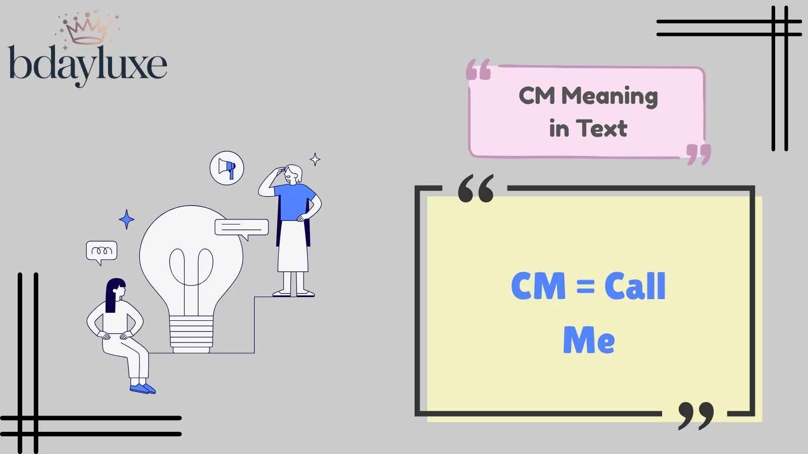 CM Meaning in Text