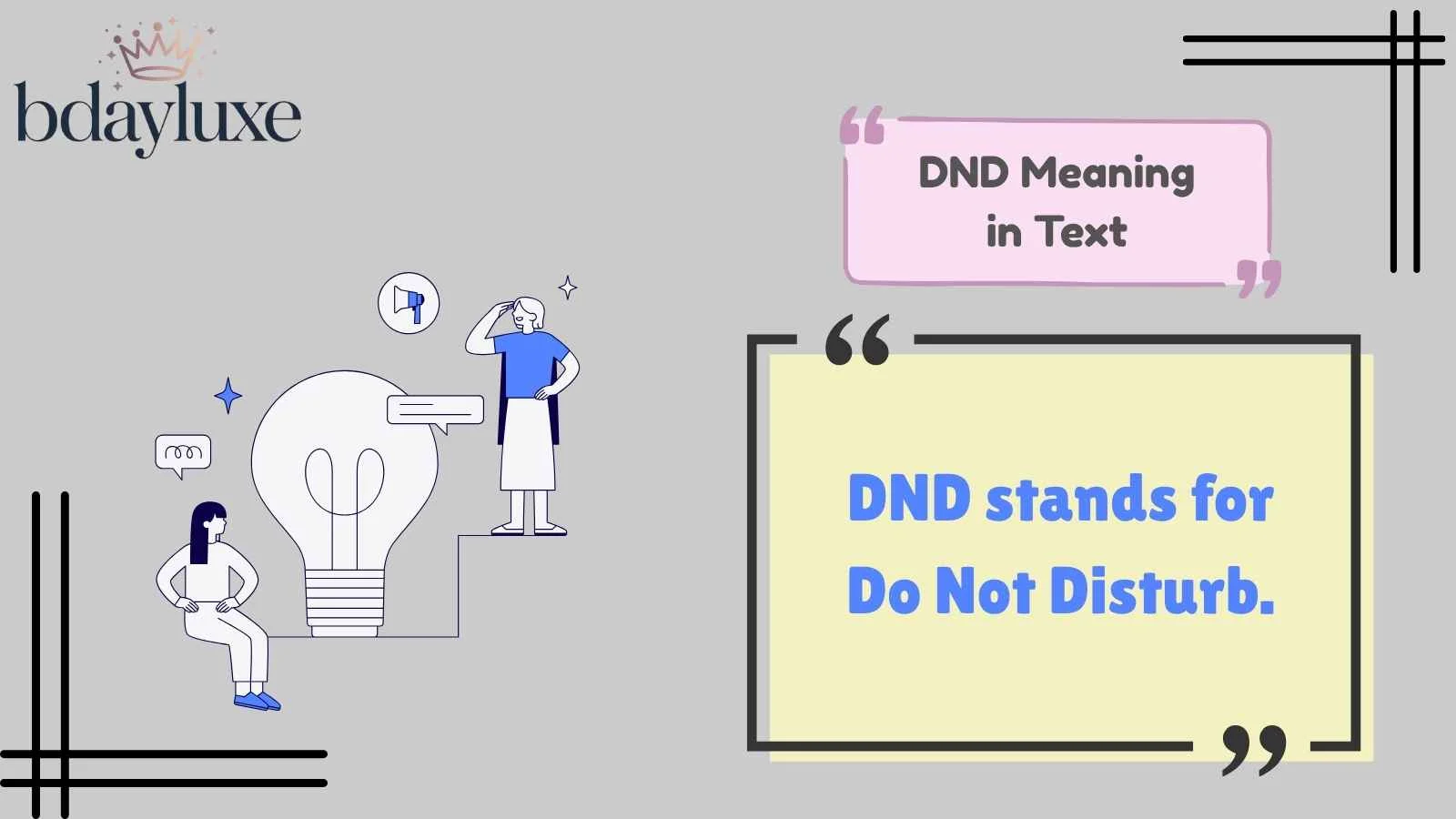 DND Meaning in Text