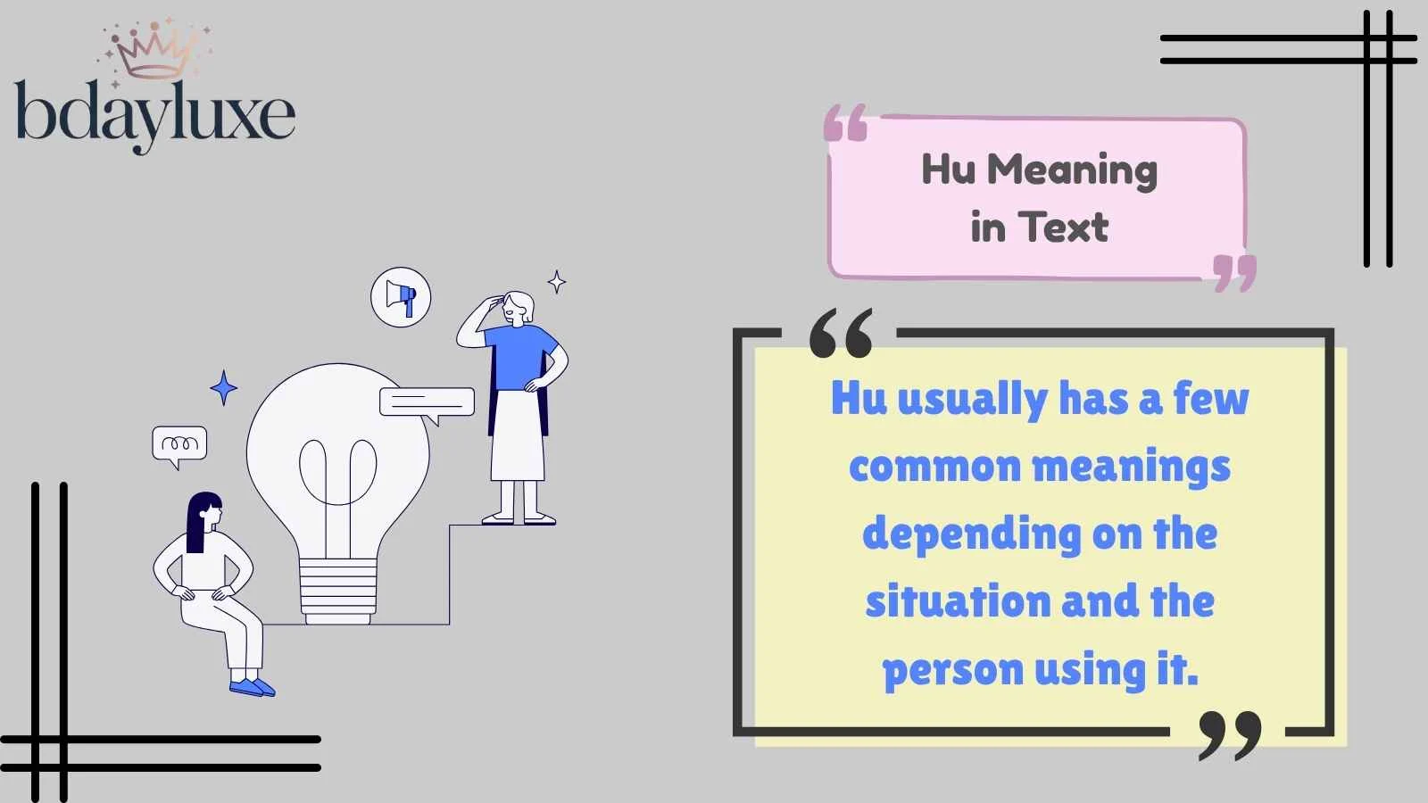 Hu Meaning in Text