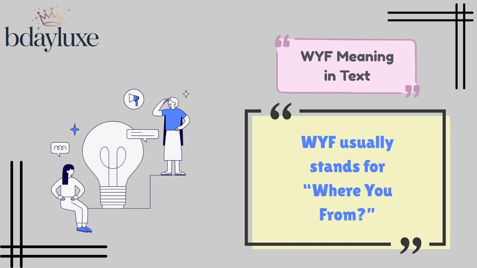 WYF Meaning in Text